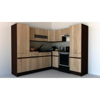 Bucatarie de Colt GENA NEW 12 DR. 210-230, Fara Corp de Cuptor, Stejar Sonoma Bucatarie de Colt GENA NEW 12 DR. 210-230, Fara Corp de Cuptor, Stejar Sonoma